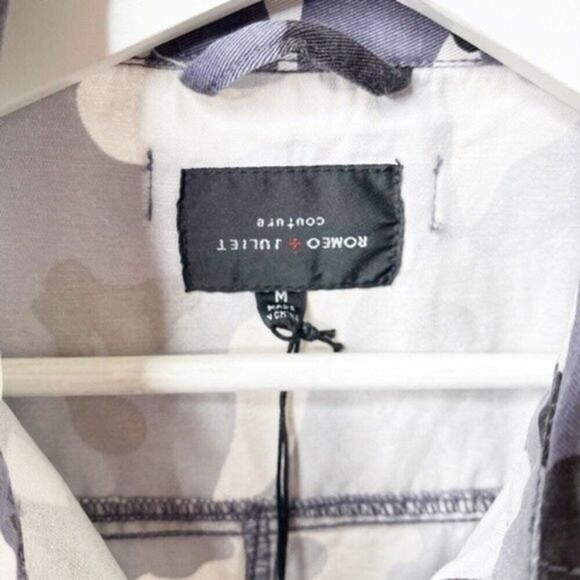 ROMEO + JULIET Gray Camo Utility Jacket - Picture 6 of 10